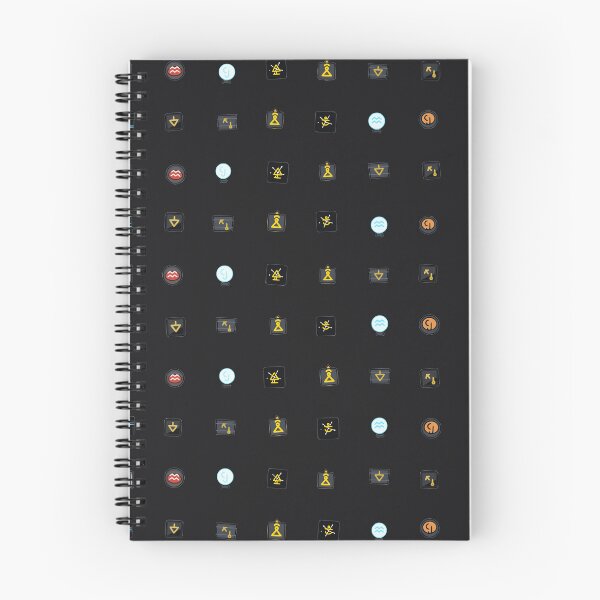 Item preview, Sci-Fi Stargate Constellation Glyphs Alien Address Micro Icon Seamless Pattern designed and sold by KungPowUnicorn.