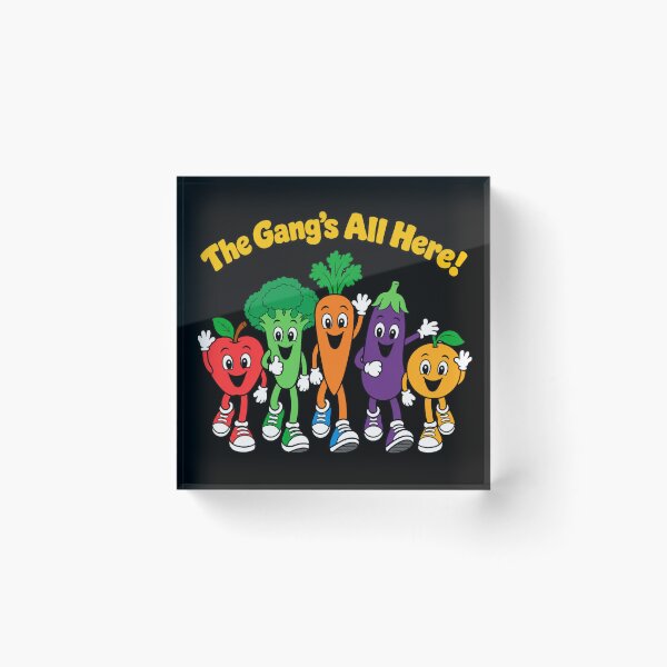 Item preview, The Gang’s All Here! Retro Produce Crew designed and sold by American Fieldmark Studio.