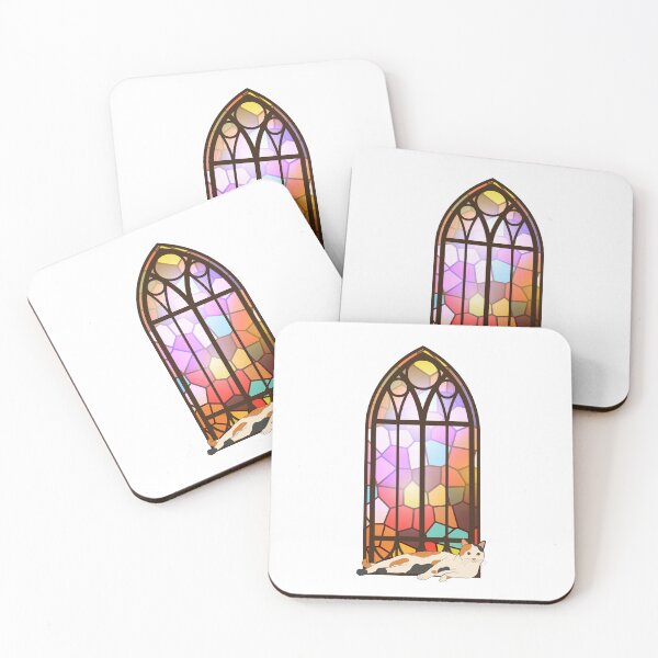 Item preview, Calico cat on stained glass  designed and sold by Strangestory.