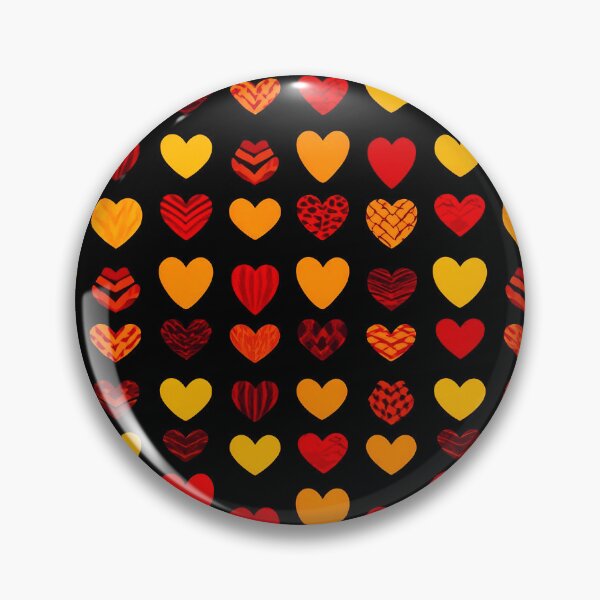Item preview, Red Orange & Yellow Hearts Pattern – Romantic Love Design ❤️ designed and sold by IMuDesigner.