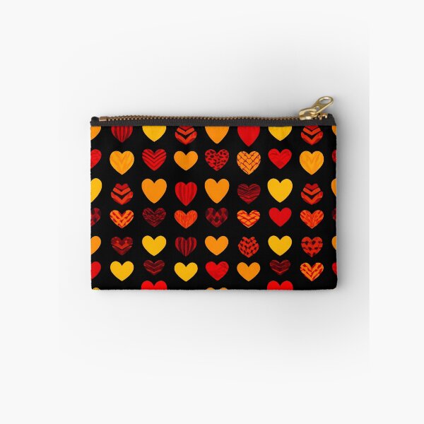 Artikelvorschau, Muster aus roten, orangen und gelben Herzen – Romantisches Liebesdesign ❤️ entworfen und verkauft von IMuDesigner.