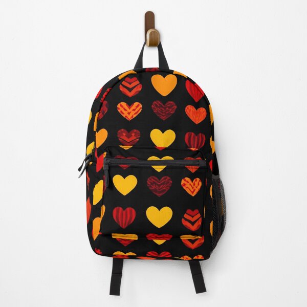 Item preview, Red Orange & Yellow Hearts Pattern – Romantic Love Design ❤️ designed and sold by IMuDesigner.