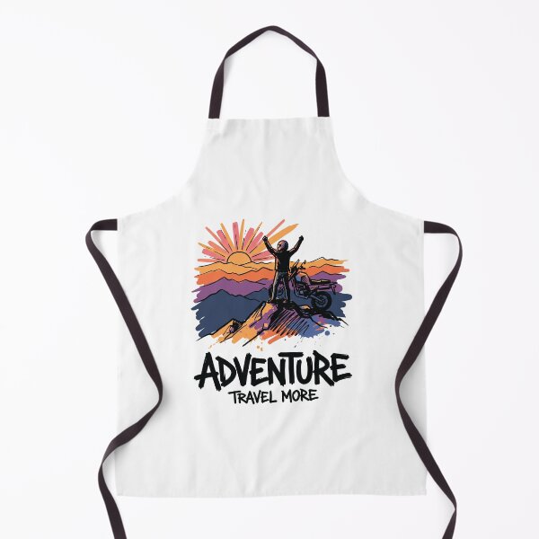 Item preview, Motorcycle Mountain Sunrise Adventure Art Print designed and sold by Merch by Das Design Studio.