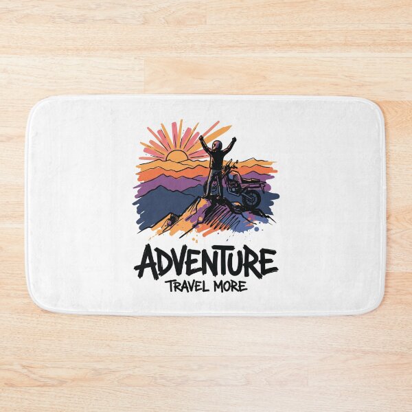 Item preview, Motorcycle Mountain Sunrise Adventure Art Print designed and sold by Merch by Das Design Studio.