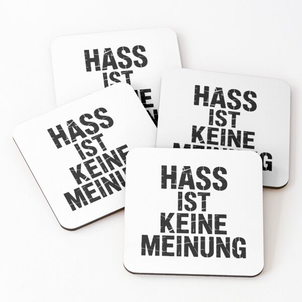 Item preview, Hass ist keine Meinung - Linke Antifa Sticker designed and sold by LoFizzy.