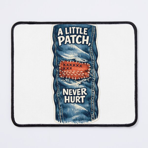 Item preview, A Little Patch Never Hurt Funny Visible Mending T-Shirt designed and sold by Naviora.