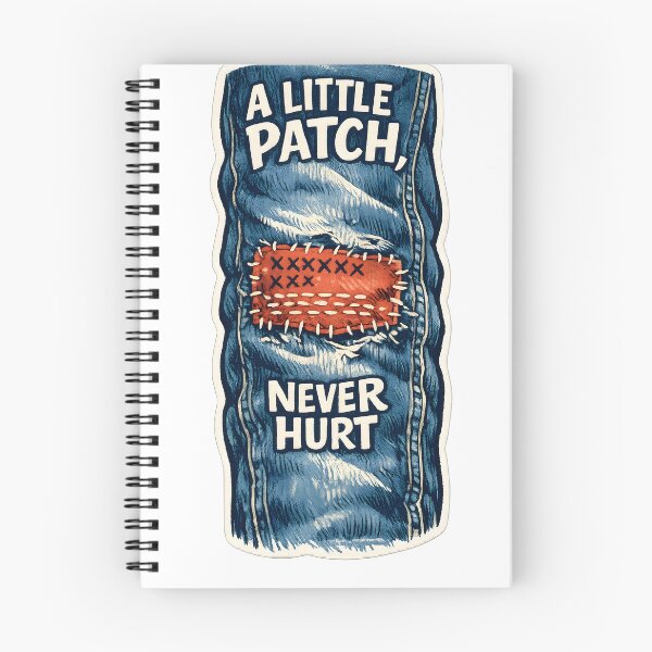 Item preview, A Little Patch Never Hurt Funny Visible Mending T-Shirt designed and sold by Naviora.
