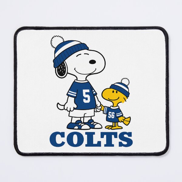 Item preview, Snoopy & Woodstock Indianapolis Colts Football Retro F209 designed and sold by GLUVY-THEME.