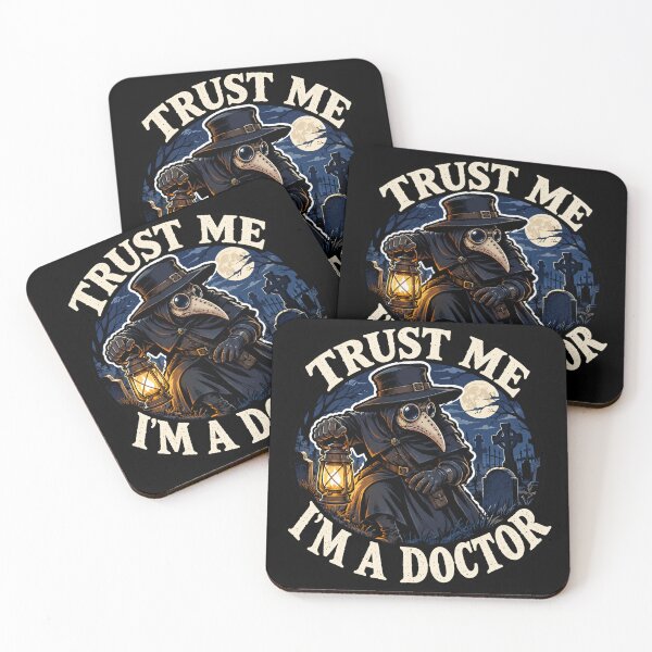 Item preview, Plague Doctor - Trust Me I'm a Doctor designed and sold by Funny Vintage Stickers And T-Shirts.