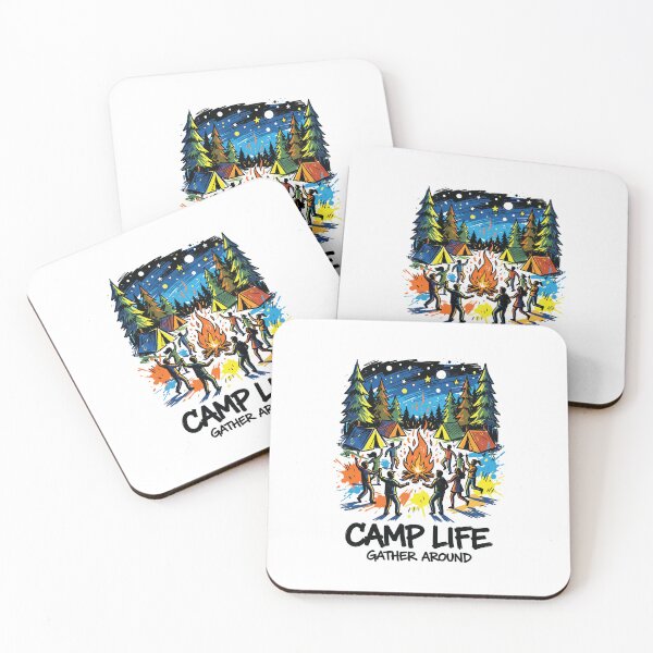 Item preview, Campfire Friends Bonfire Adventure Art Print designed and sold by Merch by Das Design Studio.
