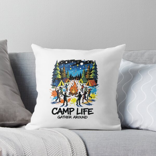 Item preview, Campfire Friends Bonfire Adventure Art Print designed and sold by Merch by Das Design Studio.