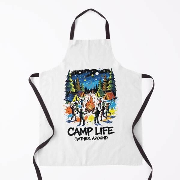 Item preview, Campfire Friends Bonfire Adventure Art Print designed and sold by Merch by Das Design Studio.