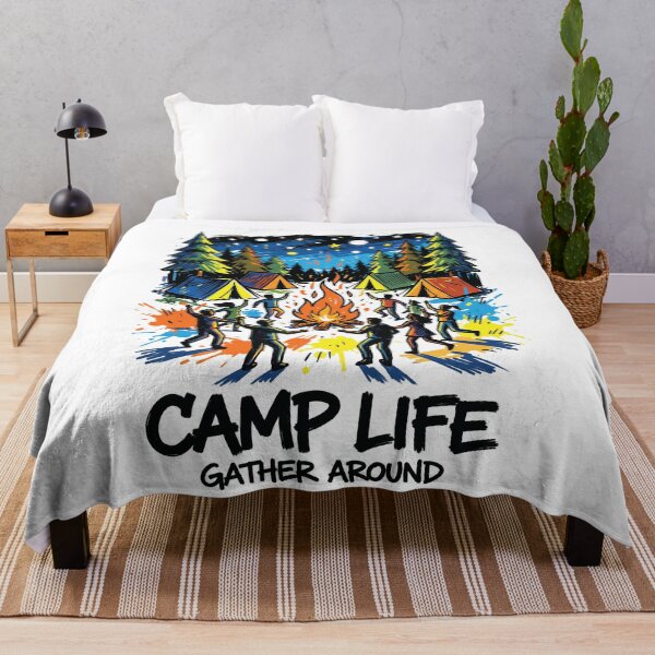 Item preview, Campfire Friends Bonfire Adventure Art Print designed and sold by Merch by Das Design Studio.