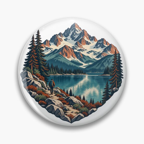 Item preview, alpine_lake_hiker designed and sold by WaynesCave.