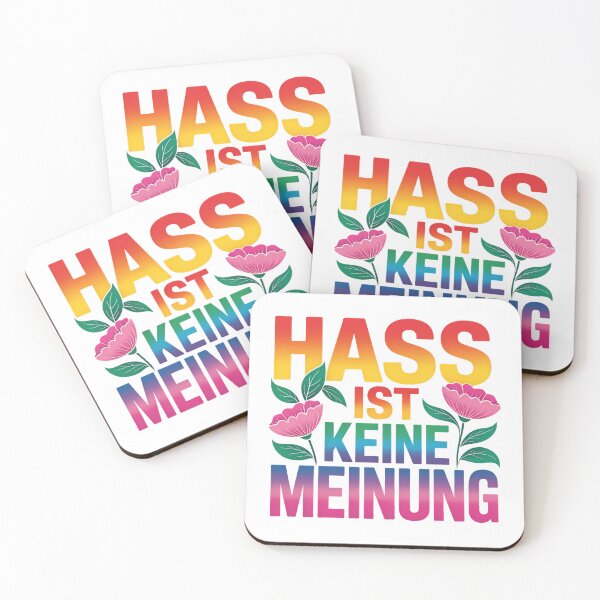 Item preview, Hass ist keine Meinung - Linke Antifa Sticker designed and sold by LoFizzy.