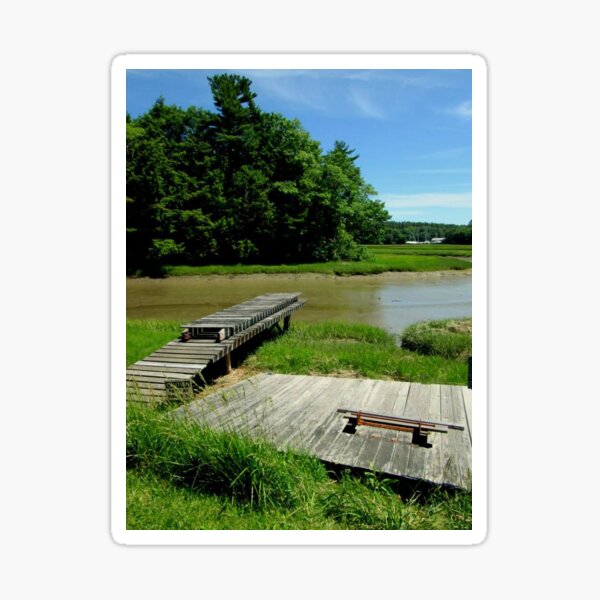 Item preview, Tidal river in Yarmouth, Maine designed and sold by fellowsden.