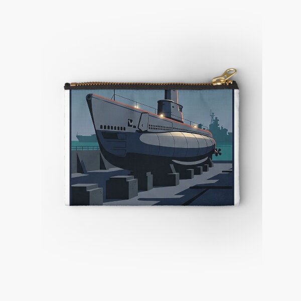 Item preview, USS Drum Submarine Battleship Memorial Park Sticker designed and sold by DetourDgn.