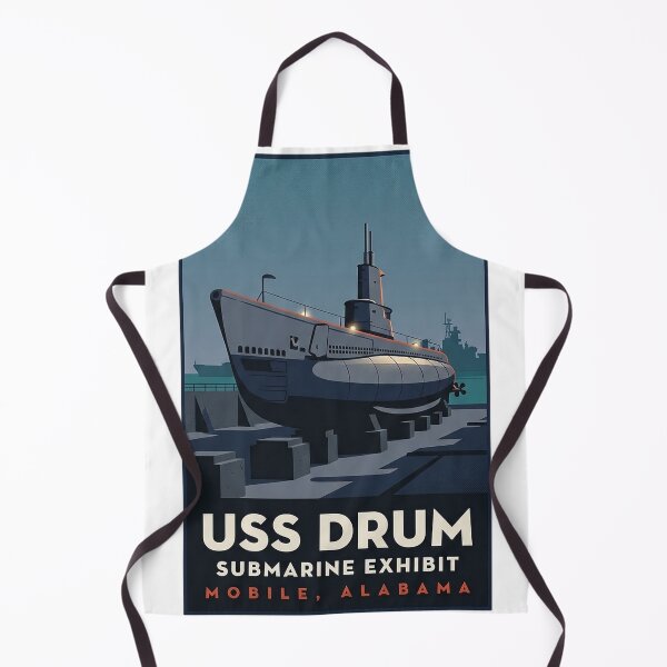 Item preview, USS Drum Submarine Battleship Memorial Park Sticker designed and sold by DetourDgn.
