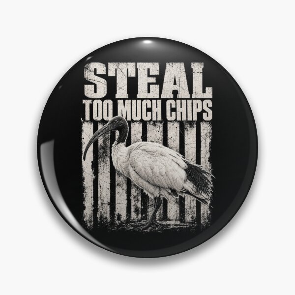 Item preview, Bin Chicken Ibis Steal Chips Distressed Soft Grunge Australia designed and sold by Yellowriversss.