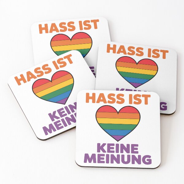 Item preview, Hass ist keine Meinung - Linke Antifa Sticker designed and sold by LoFizzy.