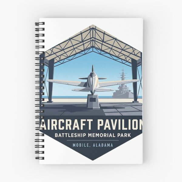 Item preview, Aircraft Pavilion Battleship Memorial Park Mobile Alabama Sticker designed and sold by DetourDgn.