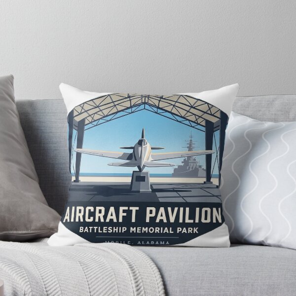 Item preview, Aircraft Pavilion Battleship Memorial Park Mobile Alabama Sticker designed and sold by DetourDgn.