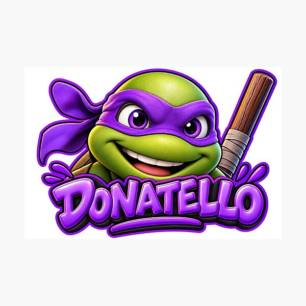 Item preview, Donatello Big Face 3D Ninja Turtle Purple Mask Fan designed and sold by MR4me.