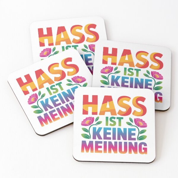 Item preview, Hass ist keine Meinung - Linke Antifa Sticker designed and sold by LoFizzy.
