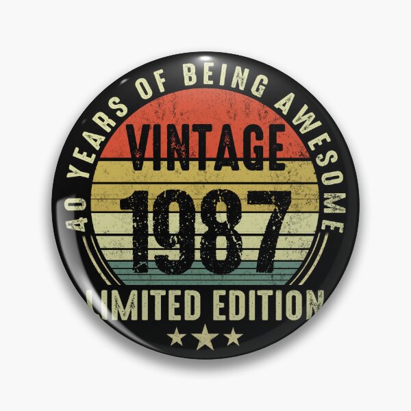 Item preview, 1987 Vintage, 39th Birthday Distressed Design Retro Gift designed and sold by FernaRoje.