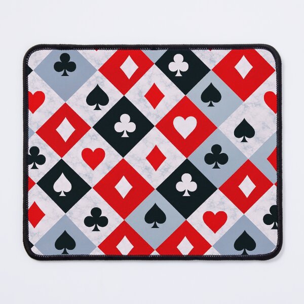 Item preview, Classic Playing Card Suits Pattern – Red Black & White Casino Design designed and sold by IMuDesigner.