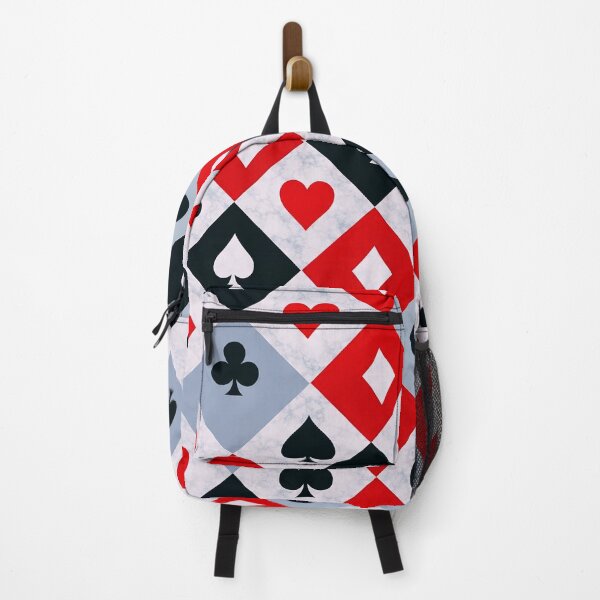 Item preview, Classic Playing Card Suits Pattern – Red Black & White Casino Design designed and sold by IMuDesigner.