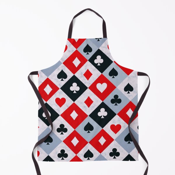 Item preview, Classic Playing Card Suits Pattern – Red Black & White Casino Design designed and sold by IMuDesigner.