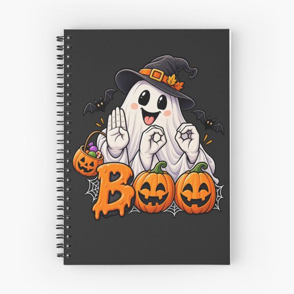 Item preview, Cute Ghost ASL Boo Sign Language Deaf Halloween Pumpkin designed and sold by TaraxDoolittle.