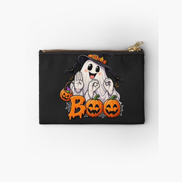 Item preview, Cute Ghost ASL Boo Sign Language Deaf Halloween Pumpkin designed and sold by TaraxDoolittle.