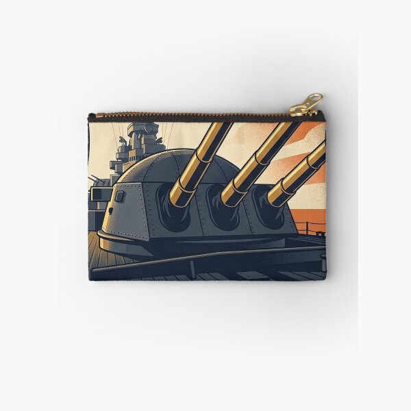 Item preview, USS Alabama 16-Inch Gun Turret Heraldic Crest Sticker designed and sold by DetourDgn.