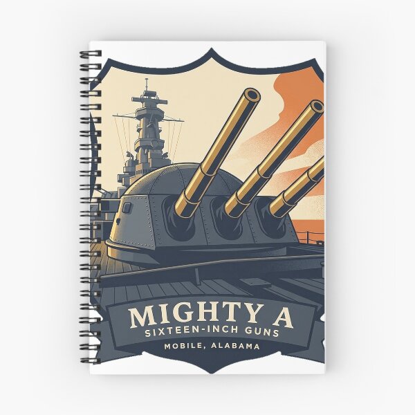Item preview, USS Alabama 16-Inch Gun Turret Heraldic Crest Sticker designed and sold by DetourDgn.