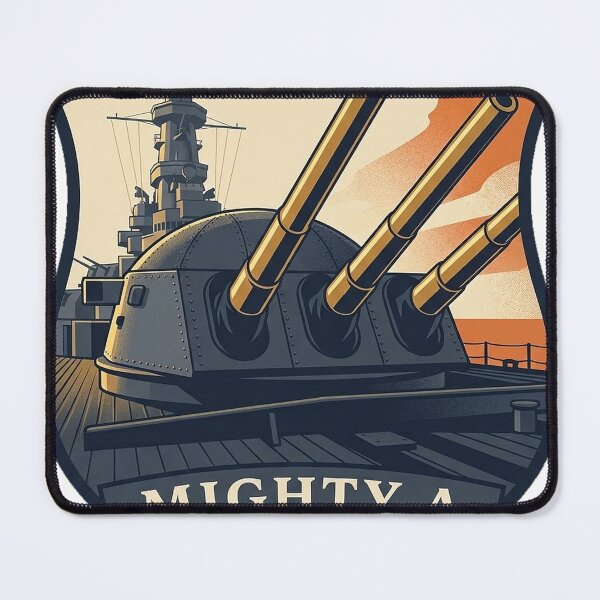 Item preview, USS Alabama 16-Inch Gun Turret Heraldic Crest Sticker designed and sold by DetourDgn.