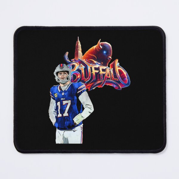 Item preview, Football Quarterback Helmet Glowing Bison Skyline designed and sold by CourtlandChabot.