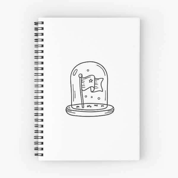 Item preview, doodle illustration of a folded national flag enclosed in doodle illustration of a display frame designed and sold by rasagamastore.