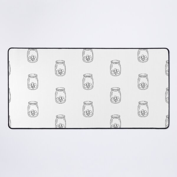 Item preview, doodle illustration of a transparent jar packed with colorful marbles designed and sold by rasagamastore.