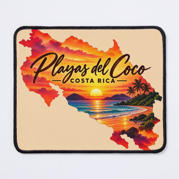 Item preview, Map of Costa Rica – Guanacaste Sunset designed and sold by OuterFuselage.