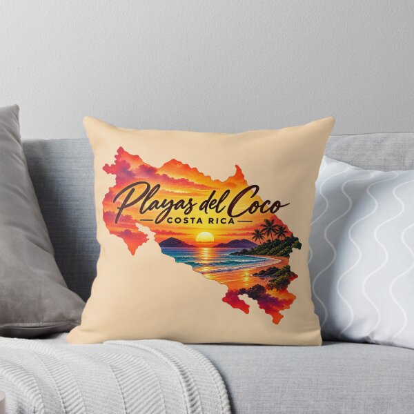 Item preview, Map of Costa Rica – Guanacaste Sunset designed and sold by OuterFuselage.