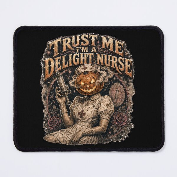 Item preview, Delight Nurse Pumpkin Head Vintage Horror Halloween Soft Grunge designed and sold by Yellowriversss.
