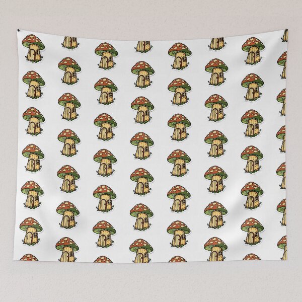 Item preview, Cottagecore Mushroom House designed and sold by One More Run.