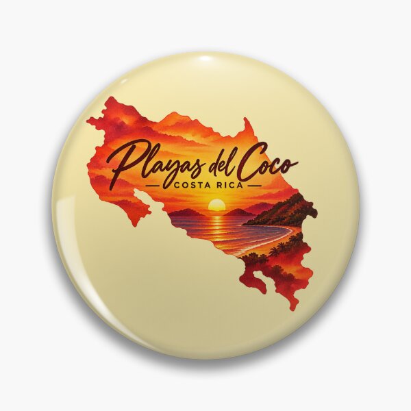 Item preview, Map of Costa Rica Guanacste Playas del Coco designed and sold by OuterFuselage.