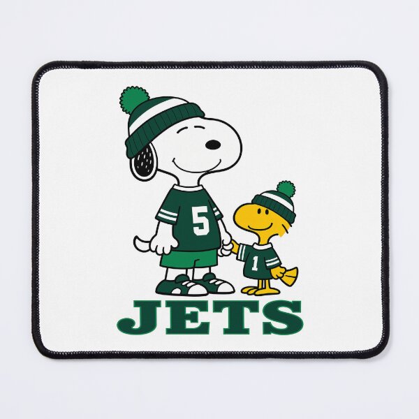 Item preview, Snoopy & Woodstock New York Jets Football Retro F214 designed and sold by GLUVY-THEME.