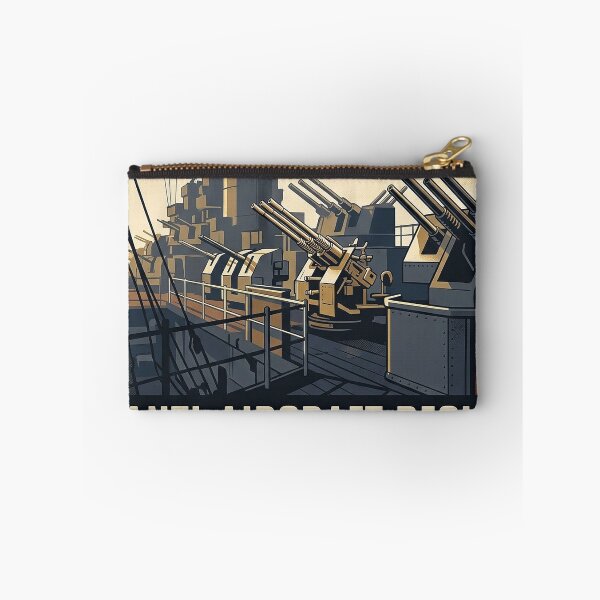 Item preview, USS Alabama Anti-Aircraft Deck Guns Vintage Badge Sticker designed and sold by DetourDgn.