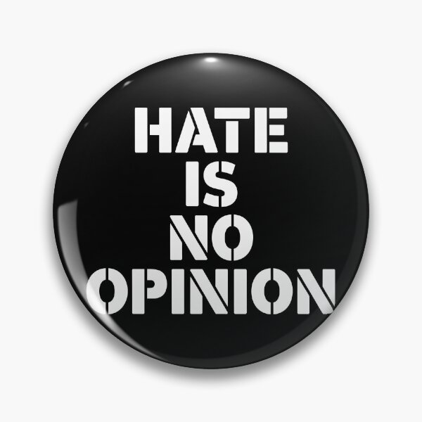 Item preview, Hate Is No Opinion – Bold Stencil Statement Typography designed and sold by LoFizzy.