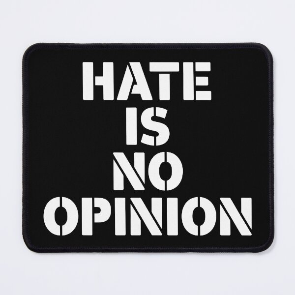 Item preview, Hate Is No Opinion – Bold Stencil Statement Typography designed and sold by LoFizzy.