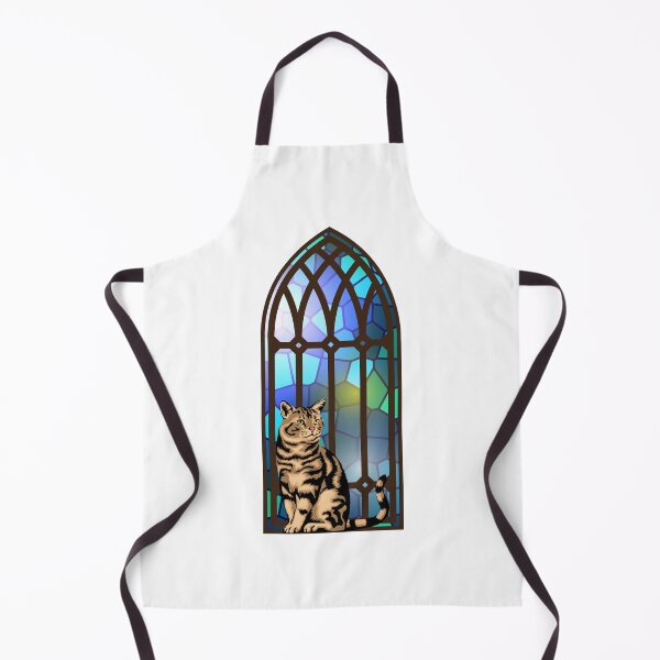 Item preview, Tabby cat stained glass designed and sold by Strangestory.